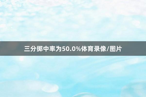 三分掷中率为50.0%体育录像/图片