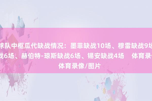 球队中枢瓜代缺战情况：墨菲缺战10场、穆雷缺战9场、CJ缺战6场、赫伯特-琼斯缺战6场、锡安缺战4场    体育录像/图片